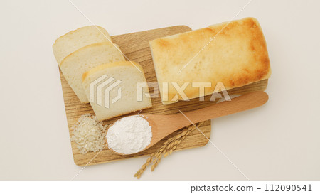Rice flour bread image | Rice flour bread, rice flour, white rice, and ears of rice 112090541