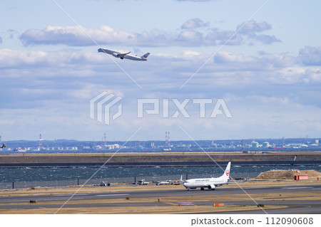 羽田機場風景，飛機起飛，東京大田區 112090608