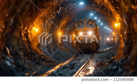 workers in an industrial mine workers in an industrial mine 112090896