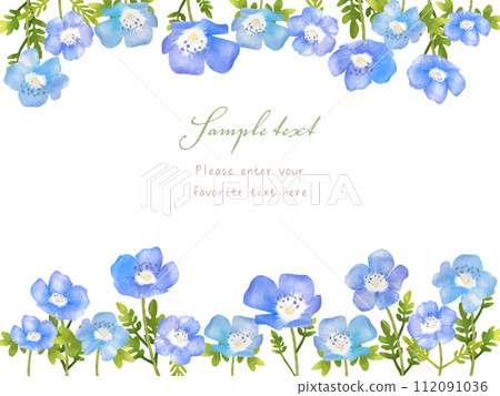 藍色粉蝶框架 112091036