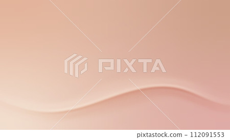 Nude gradient. Pastel nude background with soft wave, modern vector gradient design. 112091553