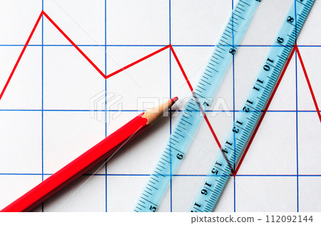 Diagram And Pencil Diagram And Pencil 112092144