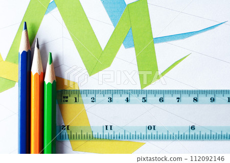 Diagram And Pencils Diagram And Pencils 112092146