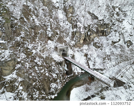仲冬鳴子峽鳥瞰,小雪 仲冬鳴子峽鳥瞰,小雪 112093752