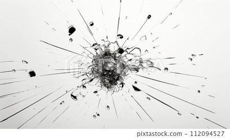 彈孔:擊中玻璃的彈孔 彈孔:擊中玻璃的彈孔 112094527