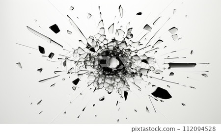 彈孔：擊中玻璃的彈孔 112094528