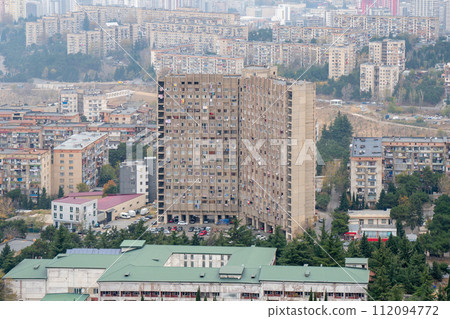 Residential area of Tbilisi, multi-storey buildings in Gldani and Temka Residential area of Tbilisi, multi-storey buildings in Gldani and Temka 112094772
