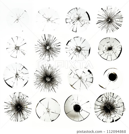 彈孔:擊中玻璃的彈孔 彈孔:擊中玻璃的彈孔 112094868