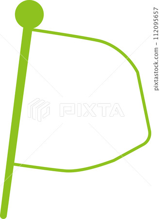 Simple flag frame illustration 112095657