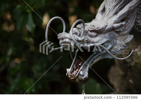 dragon spewing water 112095986