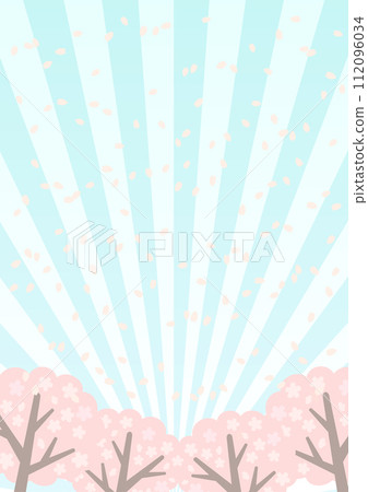 櫻花花瓣的背景插圖 櫻花花瓣的背景插圖 112096034