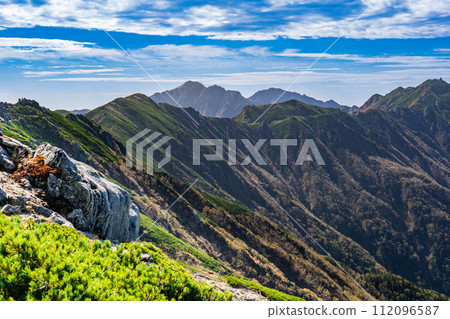 Central Alps vertical mountain climbing from Senjojiki to Mt. Soraki and Mt. Minamikomagatake 112096587