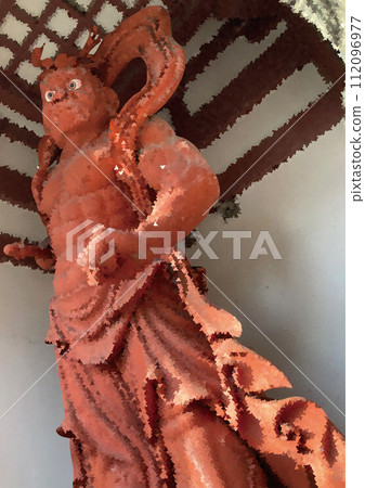 池上本門寺仁王雕像未受割禮的形狀是用愛因斯坦瓷磚繪製的 池上本門寺仁王雕像未受割禮的形狀是用愛因斯坦瓷磚繪製的 112096977