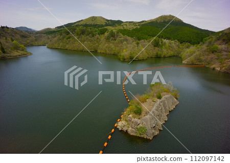 Takase River Dam Lake and Amiba 112097142