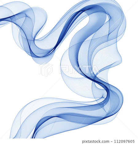 Blue vector wave. Abstract background. A modern new idea for the design of brochures, magazines, billboards, products. eps 10 112097605