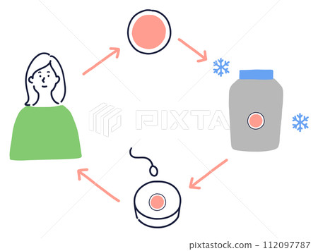 Image illustration of egg freezing 112097787