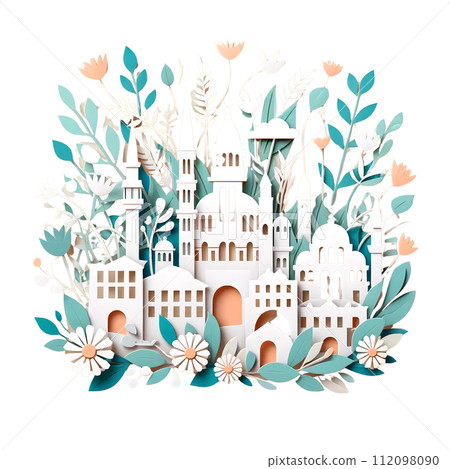 Istanbul  city Paper cut art 112098090