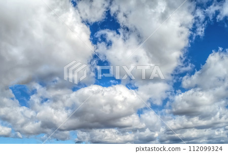 Blue sky background with clouds 112099324