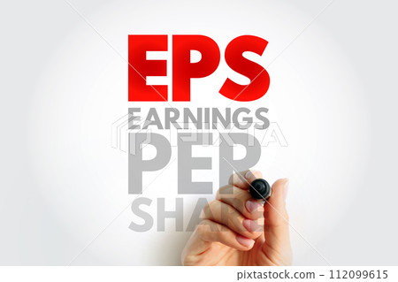 EPS Earnings Per Share - monetary value of earnings per outstanding share of common stock for a company, acronym text concept background EPS Earnings Per Share - monetary value of earnings per outstanding share of common stock for a company, acronym text concept background 112099615
