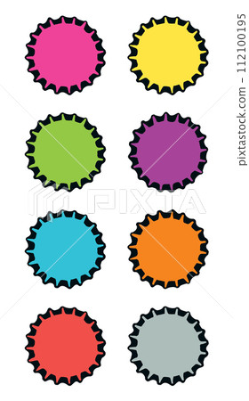 Iron bottle cap. Vector drawing 112100195