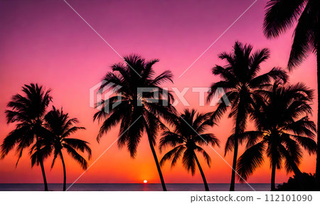 Tranquil Ocean Beach Scene 112101090