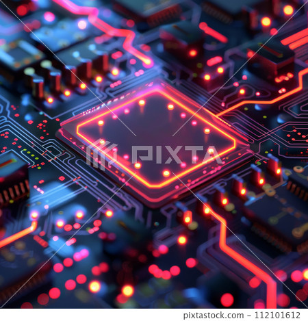 AI-generated content. Futuristic background Data Transfer. technology concept. Futuristic cyberspace background. Generative AI 112101612