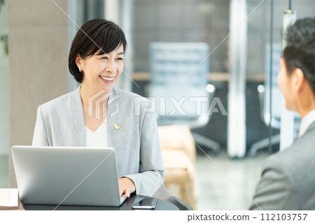 Female lawyer law firm Female lawyer law firm 112103757