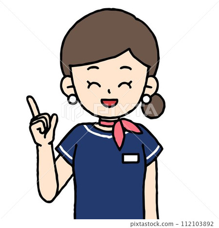 接待處的女士指著 112103892