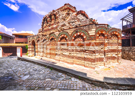 Nesebar, Bulgaria - Old town Mesembria, Church of Archangels 112103959