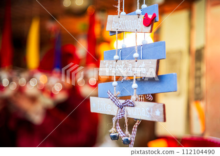 Brasov, Romania - Winter Christmas Market in Transylvania 112104490