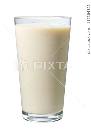 banana, coconut and pineapple smoothie 112104591