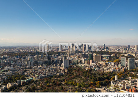 白天,面向東京/新宿的城市景觀 白天,面向東京/新宿的城市景觀 112104821