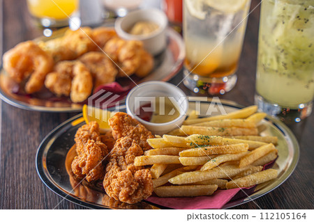 Fried food party fun Fried food party fun 112105164