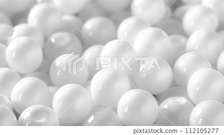 AI-generated content. Background of white balloons 112105277