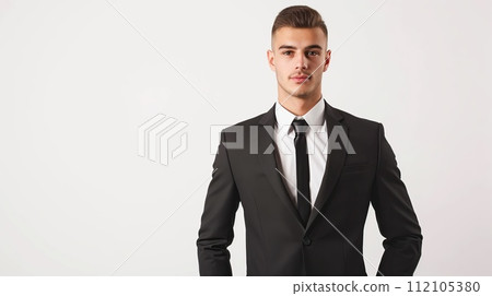 AI-generated content. Young stylish man in suit AI-generated content. Young stylish man in suit 112105380