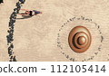Desert Harmony: Yoga Stretch Towards Zen Stone Circle 112105414
