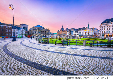 Copenhagen, Denmark. Kongens Nytorv square, largest in the city. Copenhagen, Denmark. Kongens Nytorv square, largest in the city. 112105718