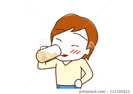 (上身對角線)一個喝啤酒喝醉的白人。 (上身對角線)一個喝啤酒喝醉的白人。 112105822