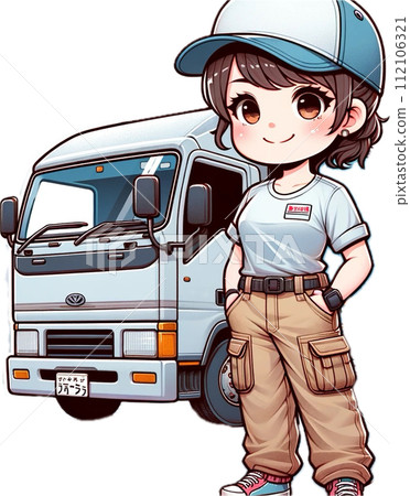 卡車和女卡車司機 112106321