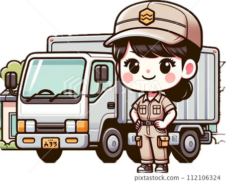 卡車和女卡車司機 112106324