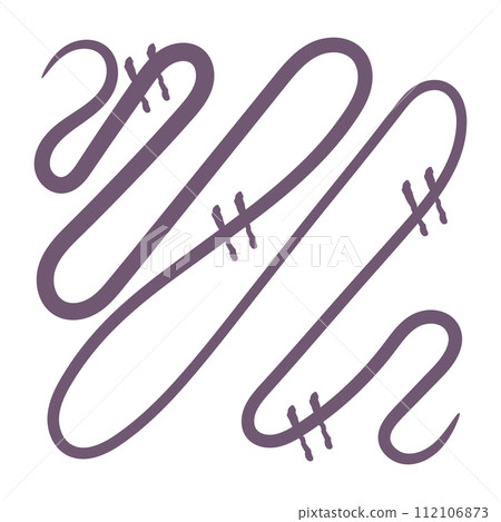 abstract lines sketch icon Hand Draw Vector 112106873