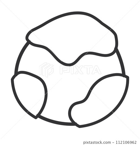 Planet sketch icon Hand Draw Vector 112106962
