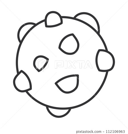 Planet sketch icon Hand Draw Vector 112106963