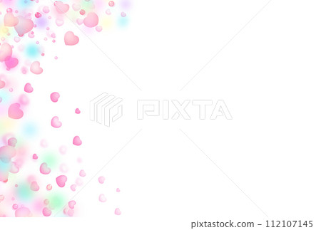 流行和多彩的心形框架 112107145