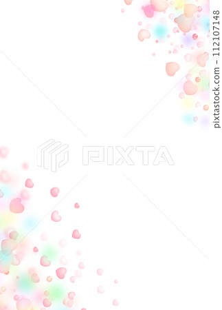流行和多彩的心形框架 112107148