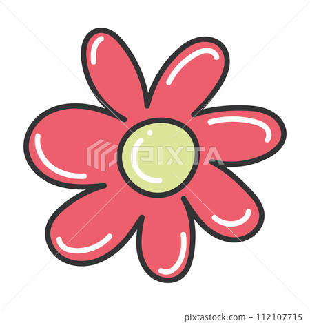 Daisy flower sketch icon Hand Draw Vector 112107715