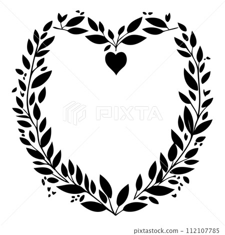 gnome love valentine illustration sketch draw black 112107785