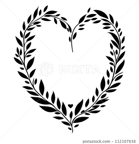 gnome love valentine illustration sketch draw black 112107838