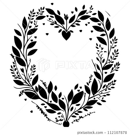 gnome love valentine illustration sketch draw black 112107878