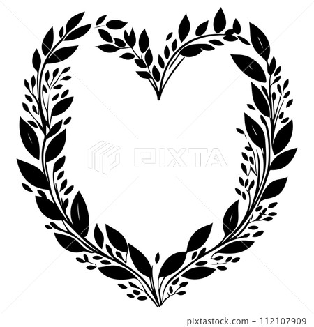 gnome love valentine illustration sketch draw black 112107909